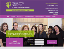 Tablet Screenshot of perlydental.com
